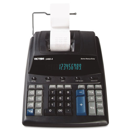 1460-4 Extra Heavy-Duty Printing Calculator, Black/Red Print, 4.6 Lines/Sec-(VCT14604)