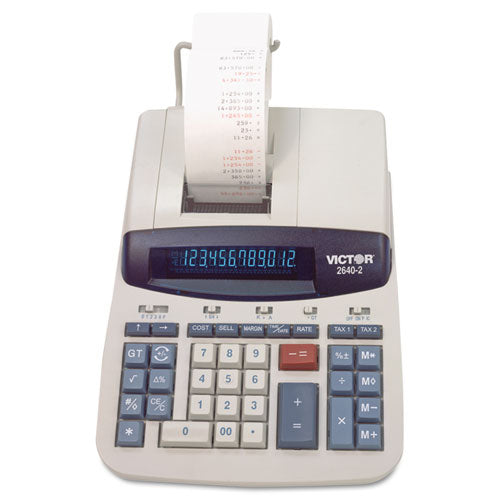 2640-2 Two-Color Printing Calculator, Black/Red Print, 4.6 Lines/Sec-(VCT26402)