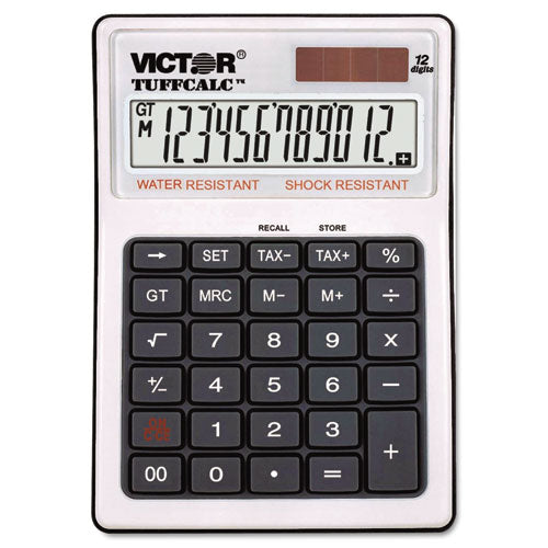 TUFFCALC Desktop Calculator, 12-Digit LCD-(VCT99901)