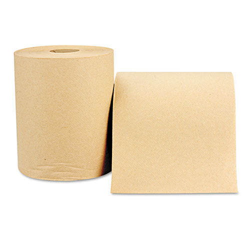 Hardwound Roll, Towels, 1-Ply, 8" x 600 ft, Natural, 12 Rolls/Carton-(WIN1180)