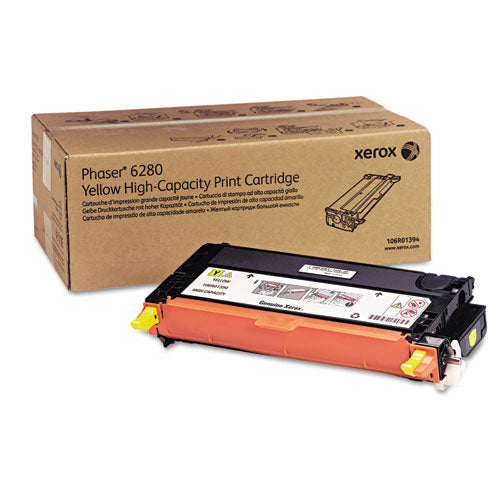 106R01394 High-Yield Toner, 5,900 Page-Yield, Yellow-(XER106R01394)