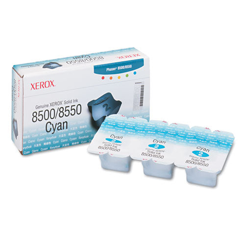 108R00669 Solid Ink Stick, 1,033 Page-Yield, Cyan, 3/Box-(XER108R00669)