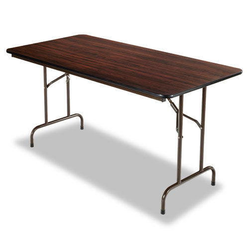 Wood Folding Table, Rectangular, 59.88w x 29.88d x 29.13h, Mahogany-(ALEFT726030MY)