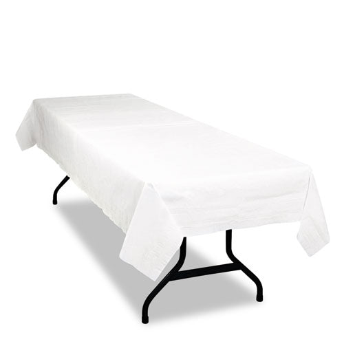 Table Set Poly Tissue Table Cover, 54" x 108", White, 6/Pack-(TBLPT549WH)