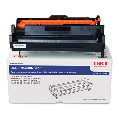 43501901 Drum Unit, 25,000 Page-Yield, Black-(OKI43501901)