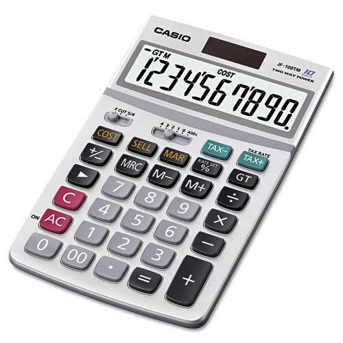 JF100MS Desktop Calculator, 10-Digit LCD-(CSOJF100BM)