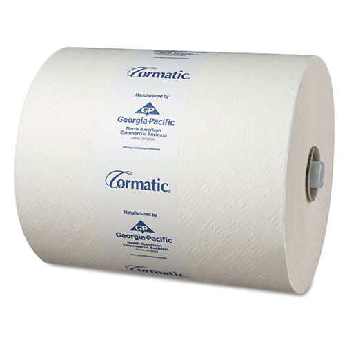 Hardwound Roll Towels, 1-Ply, 8.25" x 700 ft, White, 6 Rolls/Carton-(GPC2930P)