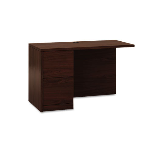 10500 Series L Workstation Return, Full-Height Left Ped, 48w x 24d x 29.5h, Mahogany-(HON105906LNN)