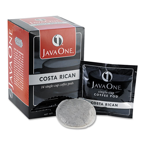 Coffee Pods, Estate Costa Rican Blend, Single Cup, 14/Box-(JAV30400)