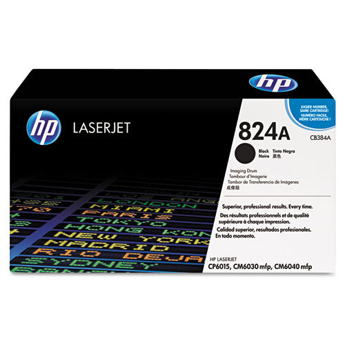 HP 824A, (CB384A) Black Original LaserJet Imaging Drum-(HEWCB384A)