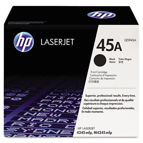 HP 45A, (Q5945A) Black Original LaserJet Toner Cartridge-(HEWQ5945A)