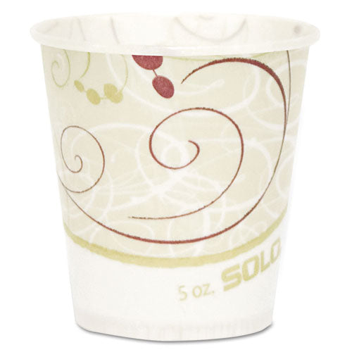 Symphony Design Paper Water Cups, 5 oz, 100/Bag, 30 Bags/Carton-(SCCR53SYMCT)