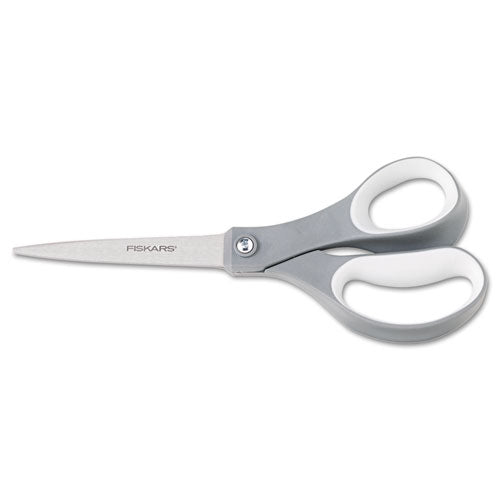 Contoured Performance Scissors, 8" Long, 3.13" Cut Length, Gray Straight Handle-(FSK1160001005)