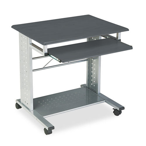 Empire Mobile PC Cart, 29.75" x 23.5" x 29.75", Anthracite/Silver-(MLN945ANT)