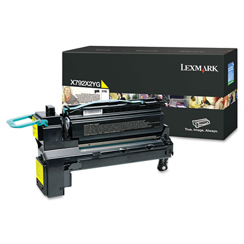 X792X2YG Extra High-Yield Toner, 20,000 Page-Yield, Yellow-(LEXX792X2YG)