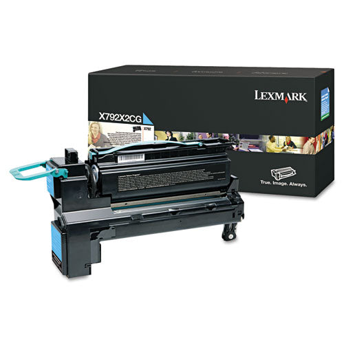 X792X2CG Extra High-Yield Toner, 20,000 Page-Yield, Cyan-(LEXX792X2CG)