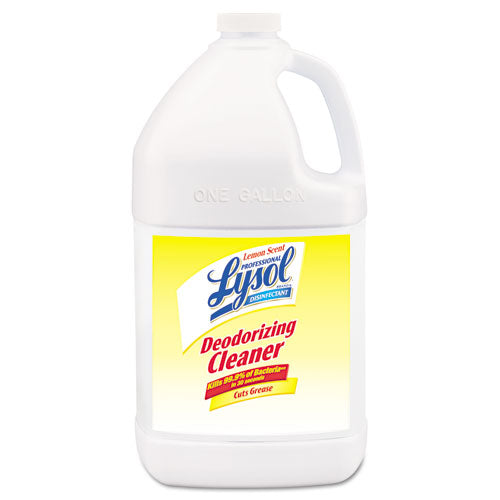 Disinfectant Deodorizing Cleaner Concentrate, 1 gal Bottle, Lemon  Scent-(RAC76334)