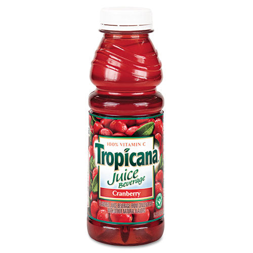 Juice Beverage, Cranberry, 15.2oz Bottle, 12/Carton-(QKR00864)