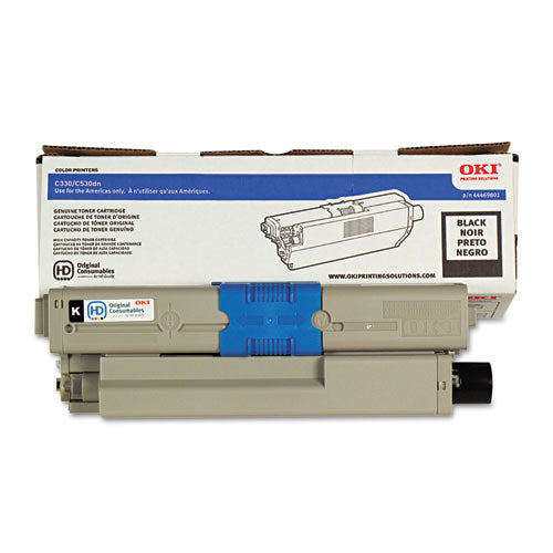 44469801 Toner, 3,500 Page-Yield, Black-(OKI44469801)