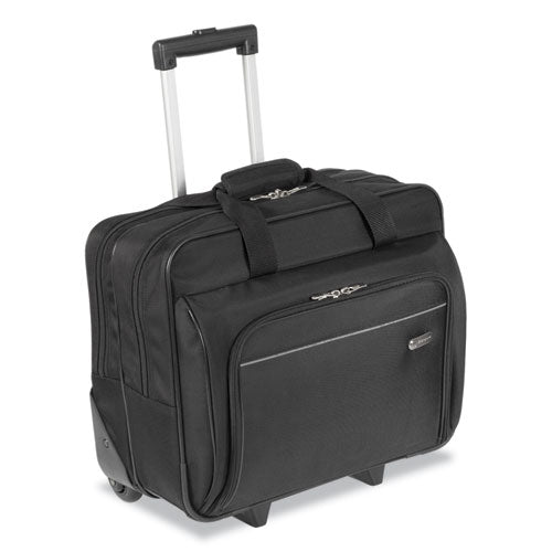 Rolling Laptop Case, 1200D Polyester, Fits Devices Up to 16", Polyester, 16.5 x 7.5 x 14, Black-(TRGTBR003US)