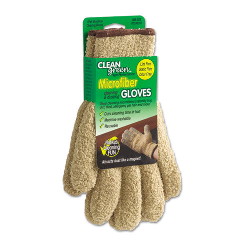 CleanGreen Microfiber Dusting Gloves, 5" x 10, Pair-(MAS18040)
