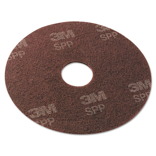 Surface Preparation Pad, 17" Diameter, Maroon, 10/Carton-(MMMSPP17)