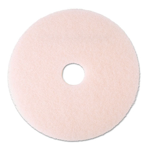 Ultra High-Speed Eraser Floor Burnishing Pad 3600, 20" Diameter, Pink, 5/Carton-(MMM25858)