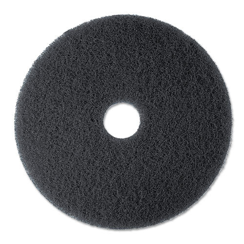 Low-Speed High Productivity Floor Pads 7300, 13" Diameter, Black, 5/Carton-(MMM08271)