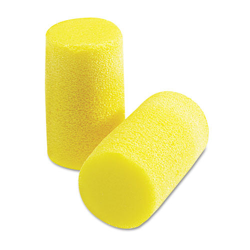 E-A-R Classic Plus Earplugs, Cordless, PVC Foam, Yellow, 200 Pairs/Box-(MMM3101101)