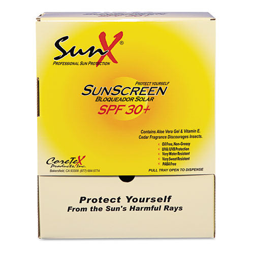 SPF30 Sunscreen, Single Dose Pouch, 100/Box-(PFYCT91664)