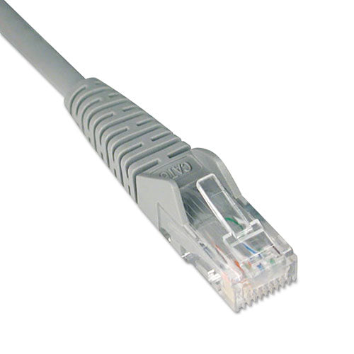 CAT6 Gigabit Snagless Molded Patch Cable, 1 ft, Gray-(TRPN201001GY)