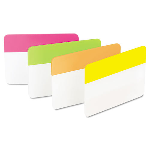 Solid Color Tabs, 1/5-Cut, Assorted Bright Colors, 2" Wide, 24/Pack-(MMM686PLOY)