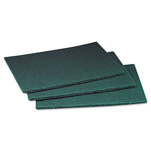 Commercial Scouring Pad, 6 x 9, Green, 20 Pads/Box, 3 Boxes/Carton-(MMM08293)
