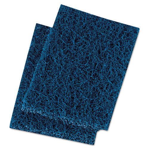 Extra Heavy-Duty Scour Pad, 3.5 x 5, Dark Blue, 20/Carton-(BWK188)