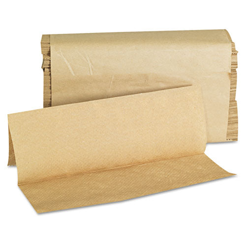 Folded Paper Towels, Multifold, 9 x 9.45, Natural, 250 Towels/Pack, 16 Packs/Carton-(GEN1508)