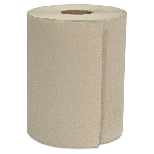 Hardwound Roll Towels, 1-Ply, 8" x 600 ft, Natural, 12 Rolls/Carton-(GENHWTKRFT)