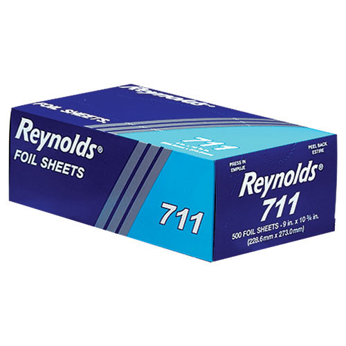 Pop-Up Interfolded Aluminum Foil Sheets, 9 x 10.75, Silver, 500/Box, 6 Boxes/Carton-(RFP711)