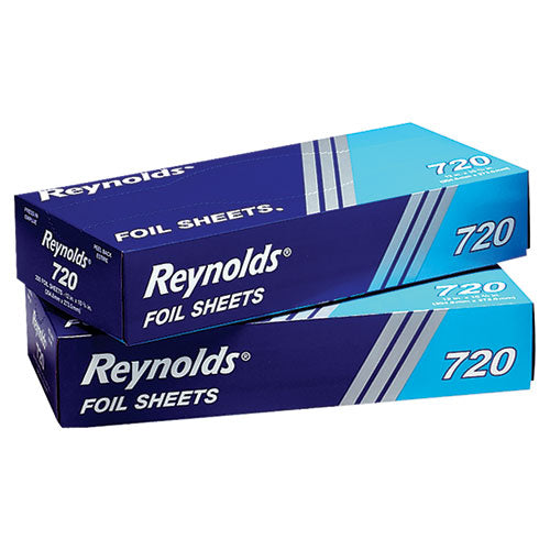 Pop-Up Interfolded Aluminum Foil Sheets, 12 x 10.75, Silver, 200/Box, 12 Boxes/Carton-(RFP720)