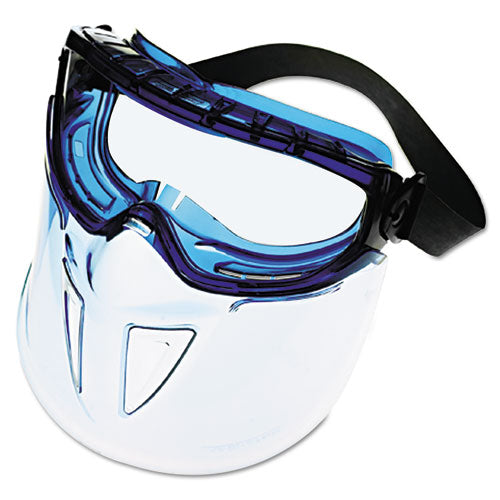 V90 Series Face Shield, Blue Frame, Clear Lens-(KCC18629)