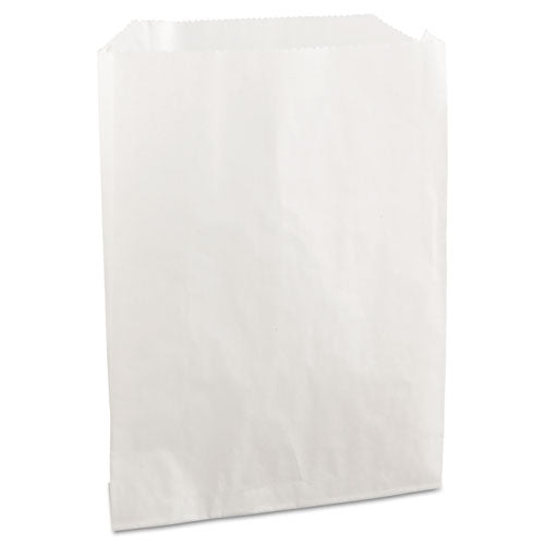 Grease-Resistant Single-Serve Bags, 6" x 7.25", White, 2,000/Carton-(BGC450019)