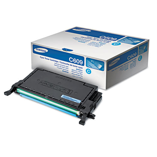 CLT-C609S High-Yield Toner, 7,000 Page-Yield, Cyan-(SASCLTC609S)