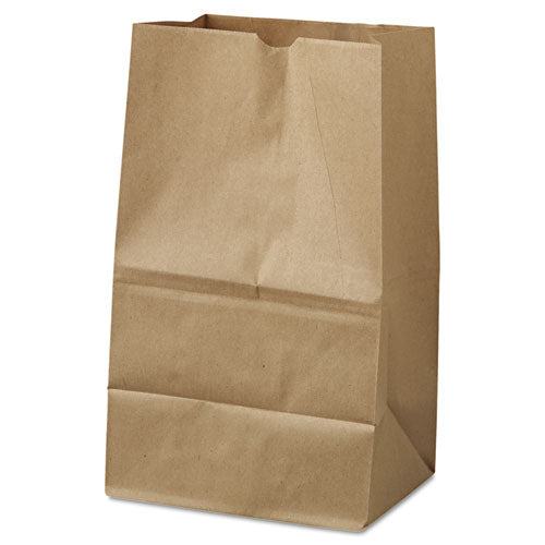 Grocery Paper Bags, 40 lb Capacity, #20 Squat, 8.25" x 5.94" x 13.38", Kraft, 500 Bags-(BAGGK20S500)
