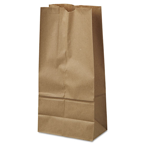 Grocery Paper Bags, 40 lb Capacity, #16, 7.75" x 4.81" x 16", Kraft, 500 Bags-(BAGGK16500)