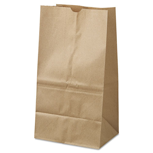 Grocery Paper Bags, 40 lb Capacity, #25 Squat, 8.25" x 6.13" x 15.88", Kraft, 500 Bags-(BAGGK25S500)