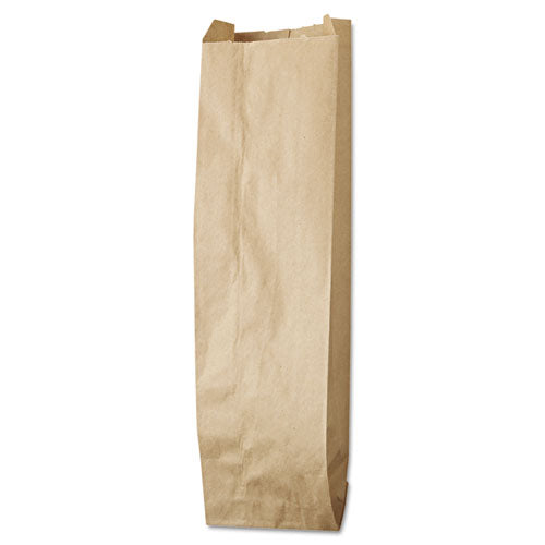 Liquor-Takeout Quart-Sized Paper Bags, 35 lb Capacity, 4.25" x 2.5" x 16", Kraft, 500 Bags-(BAGLQQUART500)