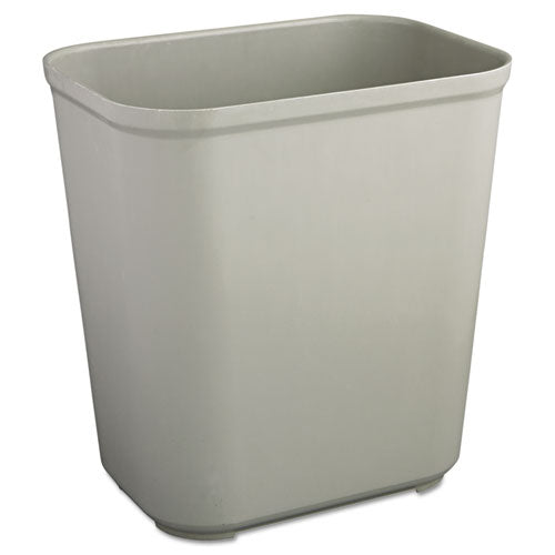 Fire Resistant Wastebasket, 7 gal, Fiberglass, Gray-(RCP2543GRA)