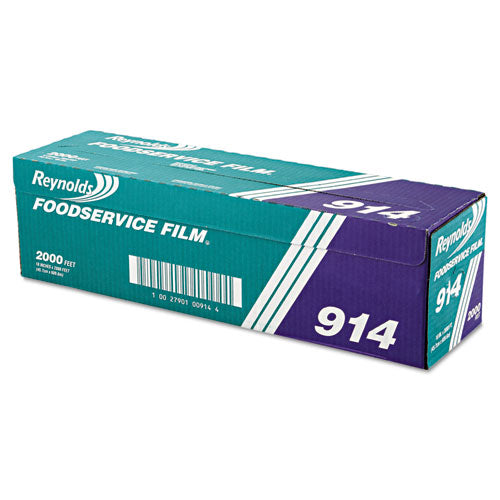 PVC Film Roll with Cutter Box, 18" x 2,000 ft, Clear-(RFP914)