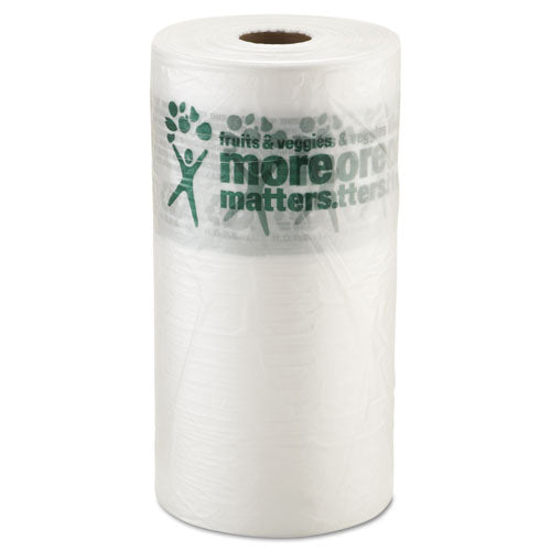 Produce Bags, 9 microns, 10" x 15", Clear, 1,400 Bags/Roll, 4 Rolls/Carton-(IBSPHMORE15NS)