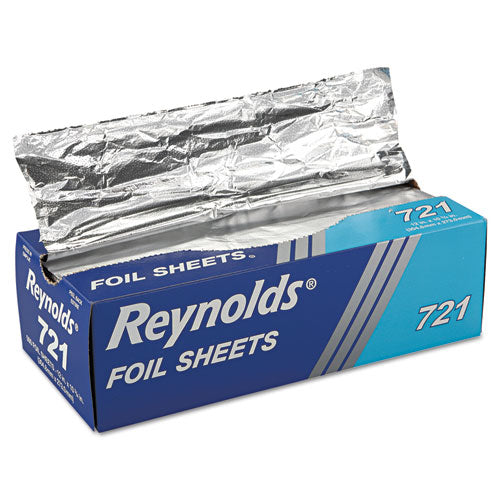 Interfolded Aluminum Foil Sheets, 12 x 10.75, Silver, 500/Box, 6 Boxes/Carton-(RFP721)