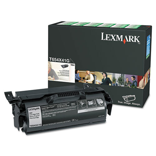 T654X41G Extra High-Yield Toner, 36,000 Page-Yield, Black-(LEXT654X41G)